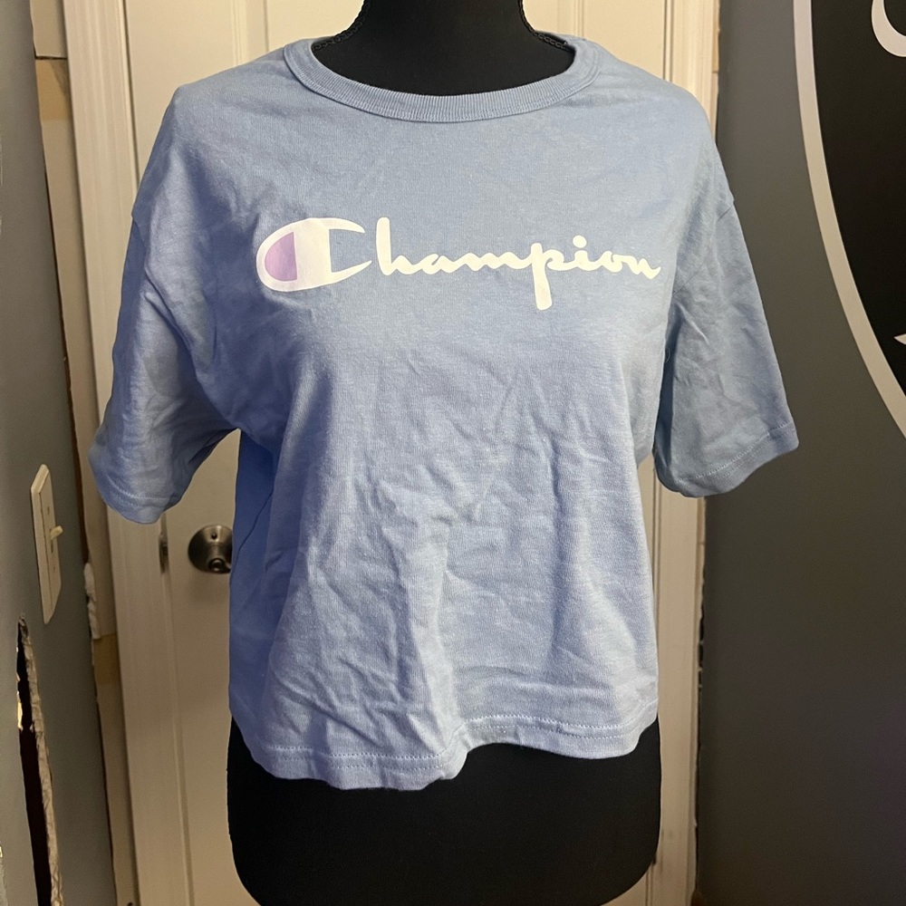 Champion Crop top logo graphic